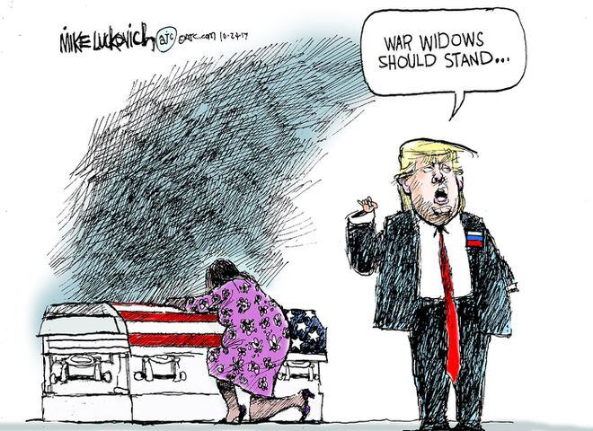 Week in cartoons: Opioids, Gold Star widows and more