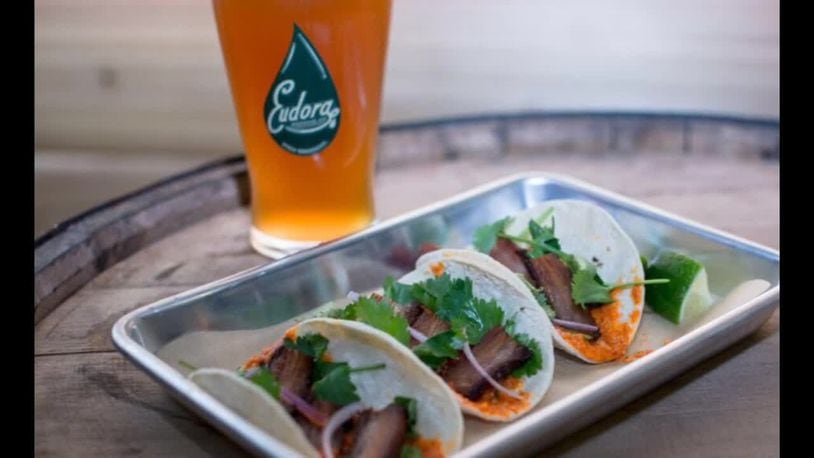 Tacos and beer are on the menu at Eudora Brewing Company in Kettering. CONTRIBUTED