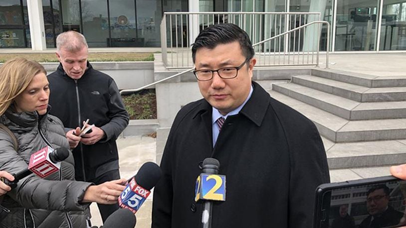 U.S. Attorney Byung J. “BJay” Pak speaks outside the federal courthouse in downtown Atlanta earlier this week.