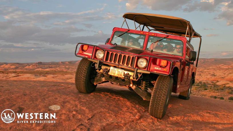 The Southwest Sampler package includes a guided Hummer safari into Utah’s rugged back-country. (Moab Adventure Center)