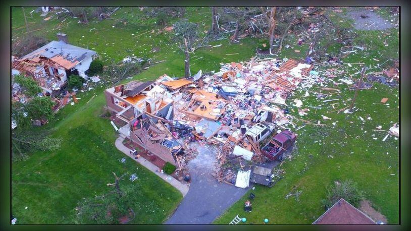 Trotwood damage after the Memorial Day tornado outbreak.