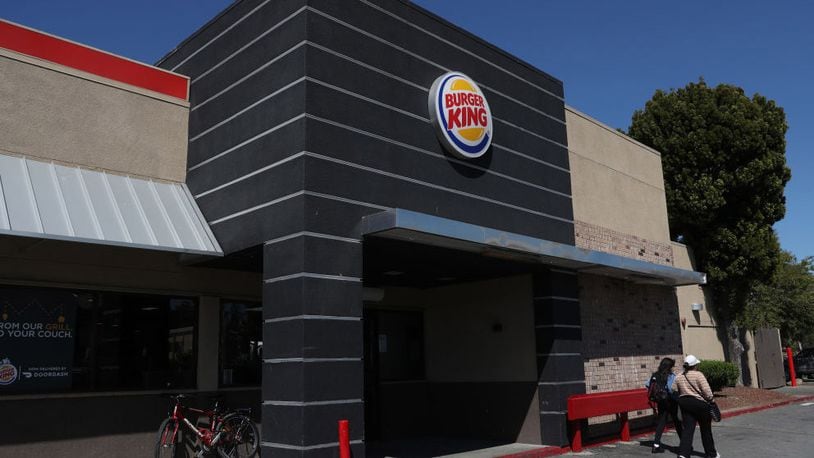 A Burger King restaurant with the logo is displayed on the exterior of the building.