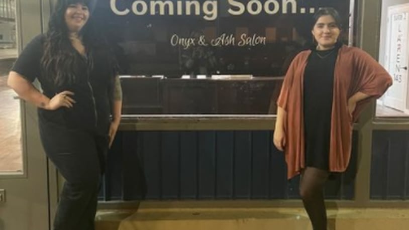 “Onyx & Ash Salon” will open in early March in the lofts at 45 S. St. Clair St. in the former space of La’Ren 143. The salon is a partnership between Daytonians Kelby Coil (right), a stylist of 10 years, and Erin Livingston (left), a stylist of three years.