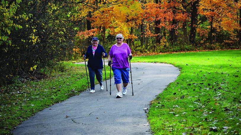The Centerville-Washington Park District's Trail Trekking program is open to adults of all ages and abilities. CONTRIBUTED
