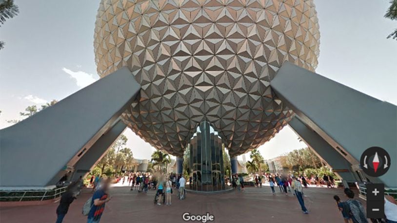 Google announced its Google Maps Street View now includes street view images of 11 different Disney theme parks. (Courtesy Disney)