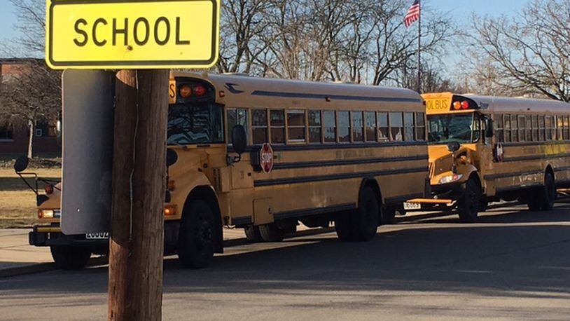 West Carrollton City Schools is seeking to hire substitute bus drivers. NICK BLIZZARD/STAFF