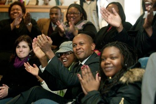 Author Kevin Powell celebrates historical inauguration at U.D.