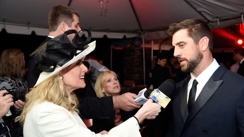 Green Bay Packers quarterback Aaron Rodgers attended the 29th Barnstable Brown Kentucky Derby Eve Gala on Friday night.