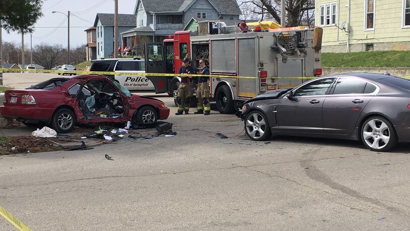 Police are still investigating a crash in Springfield that left one child dead and four other people injured on Sunday. STAFF