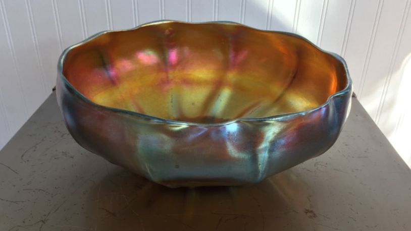 This bowl is by the famous Tiffany Furnaces in the early days of the 20th century. (Handout/TNS)