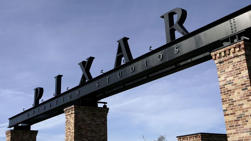 EMERYVILLE, CA - JANUARY 19: The Pixar logo is seen at the main gate of Pixar Animation Studios January 19, 2006 in Emeryville, California. (Photo by Justin Sullivan/Getty Images)