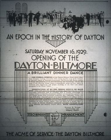 Opening of the Dayton Biltmore hotel