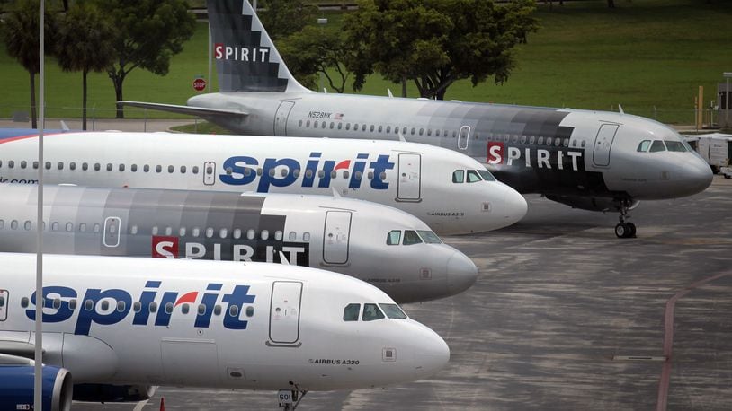 Spirit Airlines planes sit on the tarmac at the Fort Lauderdale International Airport. (File photo by Joe Raedle/Getty Images)