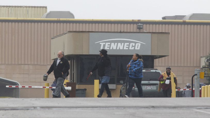 Shift change at Tenneco on Friday afternoon. TY GREENLEES / STAFF