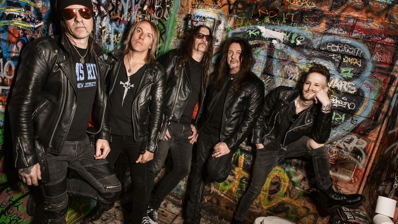 Multi-platinum-selling heavy metal act Skid Row, (left to right) Rachel Bolan, Rob Hammersmith, Scotti Hill, Dave “Snake” Sabo and Erik Grönwall, brings the Live to Rock Tour with Warrant and Winger to the Rose Music Center at The Heights on Thursday, June 2.