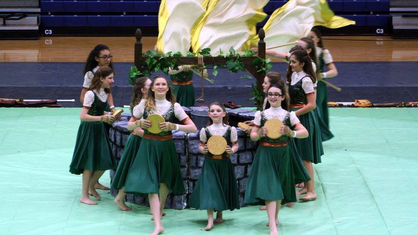 Northmont Junior Winterguard performing at the 2016 MEPA competiton, where they finished first overall. SUBMITTED
