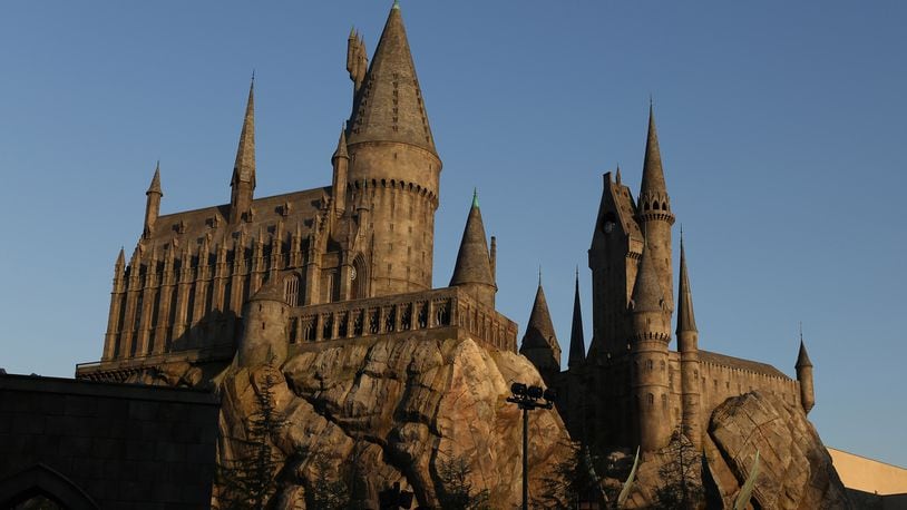 The Hogwarts Castle that houses the ride "Forbidden Journey" at Universal Studios Hollywood's new Wizarding World of Harry Potter. (Katie Falkenberg/Los Angeles Times/TNS)