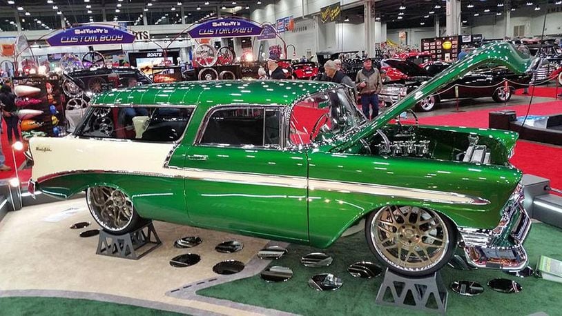 The Wanderer, a custom 1956 Chevrolet BelAir Nomad, built by James Boltnott of Hamilton, has been shown at the KOI/Federated Auto Parts Cavalcade of Customs. Photo by ISCA
