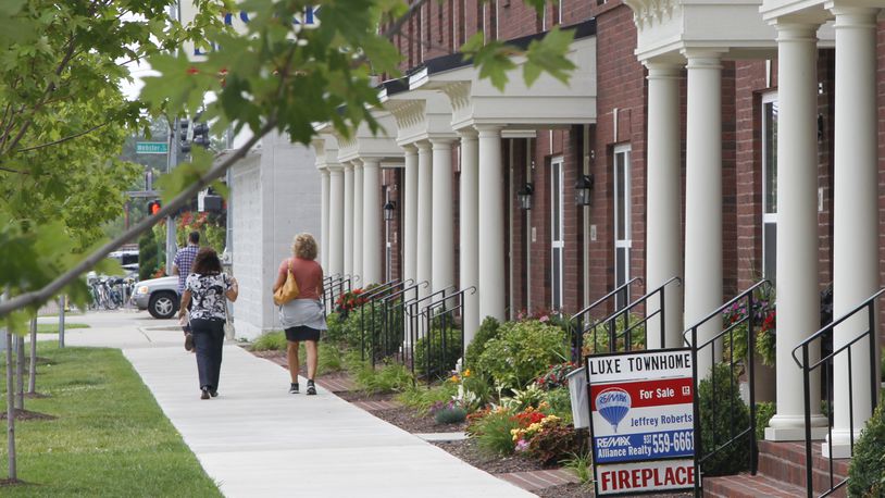 Due to a revived housing market, tax values rose on more than 60 percent of Montgomery County residential properties during an update of values in 2017. Sales of new downtown Dayton housing like Brownstones at 2nd helped residential values increase increase more than 6 percent from the 2014 triennial review. CHRIS STEWART / STAFF