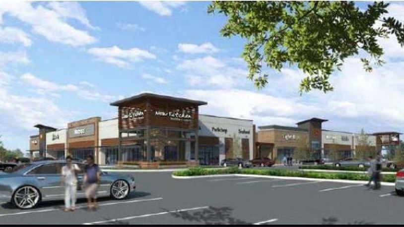 A rendering from the promotional materials for The Shoppes at The Heights. CONTRIBUTED