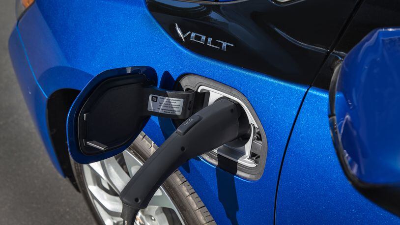 General Motors said the 2016 Chevrolet Volt offered an estimated driving range of more than 400 miles with regular charging. CONTRIBUTED