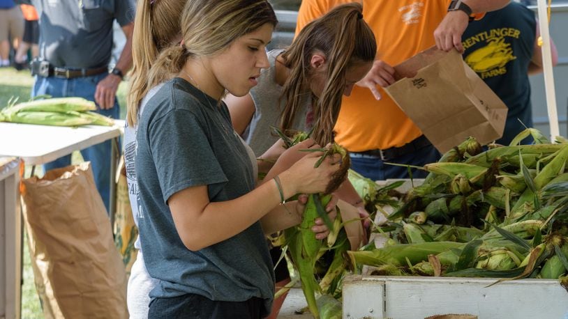Fairborn’s 40th Annual Sweet Corn Festival is set for Aug. 20-21 at Community Park. Involves live entertainment, crafts, activities and rides, plus plenty of sweet corn and other food.  TOM GILLIAM / CONTRIBUTING PHOTOGRAPHER