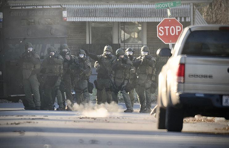 PHOTOS: Standoff in Dayton Tuesday morning