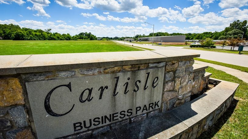 Carlisle officials have rescinded a portion of the village’s medical marijuana moratorium to allow a cultivation business as well as selling them 10 acres in the village’s business park (pictured). NICK GRAHAM/STAFF