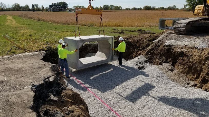 Work was done on replacing a culvert. CONTRIBUTED
