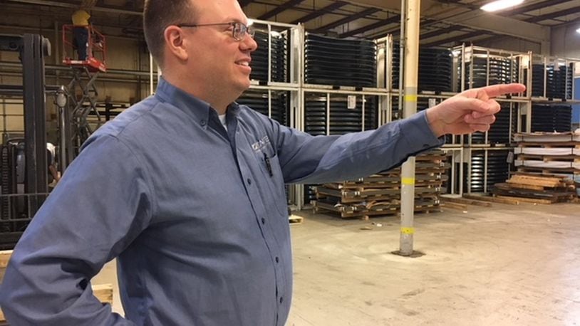 Steve Staub, co-owner of Staub Manufacturing Solutions in Harrison Twp., says he’s paying starting employees more than ever. THOMAS GNAU/STAFF