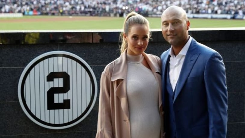 Derek Jeter and his wife Hannah are now the parents of a baby girl, who was born Thursday.
