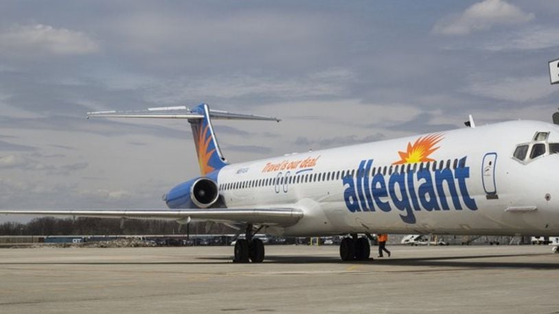 Allegiant added service to the Dayton International Airport one year in April 2016. The discount airline has seen major growth since its first month of service. FILE