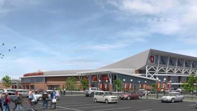 Concept drawing showing renovated UD Arena. Blueprints reviewed by this newsroom appear to confirm these plans will go ahead. CONTRIBUTED