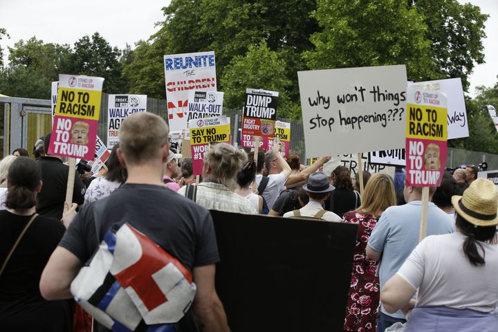 Photos: Protests planned as Trump visits UK
