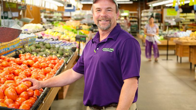 Phill Adams has worked at Jungle Jim’s International Market for the past 30 years, starting out as a dishwasher and trash man, working his way up through several different departments, to becoming the current director of development. GREG LYNCH / STAFF
