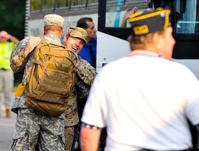 Soldiers return home