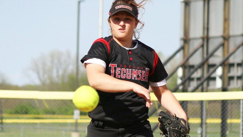 Tecumseh junior Ashley Fite leads the Arrows in nearly every offensive category including average (.683), runs scored (39), hits (41), doubles (9), triples (5), home runs (7), runs batted in (34) and stolen bases (14). She s also 10-5 with a 3.76 earned-run average in the pitching circle. GREG BILLING / CONTRIBUTED