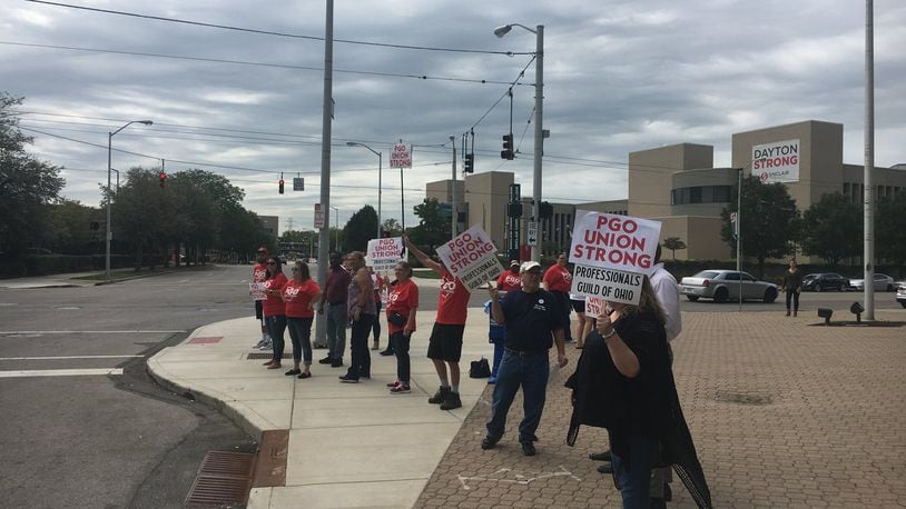 Montgomery County Children Services union workers voted on Wednesday to reject the county’s final contract offer. WAYNE BAKER/STAFF