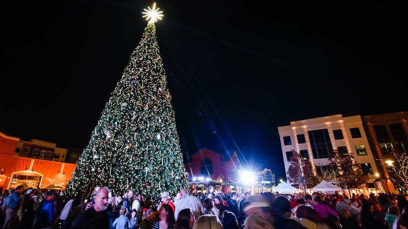 Liberty Center held their Holiday Parade and Christmas Tree Lighting to kick off their holiday shopping season Friday, Nov. 18 in The Park at Liberty Center in Liberty Township. NICK GRAHAM/STAFF