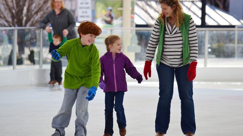 A full slate of activities are on tap at the region s largest outdoor ice skating rink, located on the banks of the Great Miami River in the heart of downtown Dayton. CONTRIBUTED