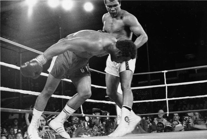 World heavyweight championship between Muhammad Ali and George Foreman