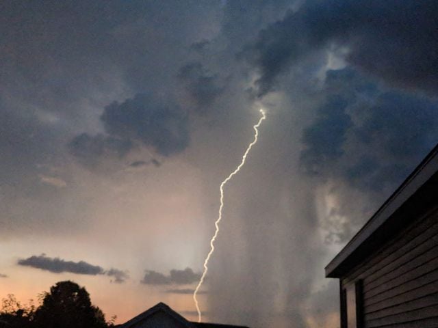 Miamisburg lightning strike