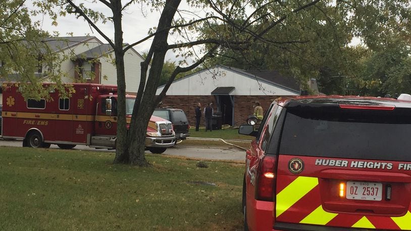 A fire has been reported at a home in the 8300 block of Schoolgate Drive in Huber Heights this morning. JAROD THRUSH / STAFF