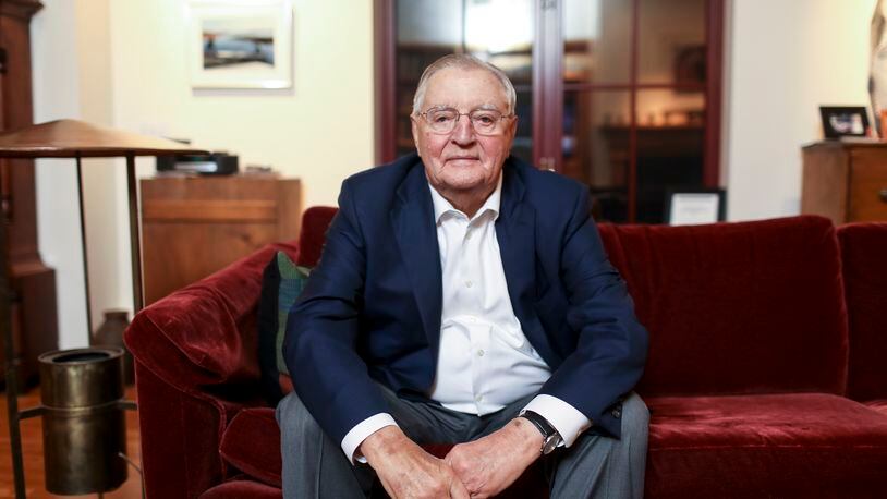 FILE -- Former Vice President Walter Mondale at his home in Minneapolis, Minn., Oct. 4, 2016. Mondale, the former vice president and champion of liberal politics, activist government and civil rights who ran as the Democratic candidate for president in 1984, losing to President Ronald Reagan in a landslide, died on Monday, April 19, 2021, at his home in Minneapolis. He was 93. (Jenn Ackerman/The New York Times)