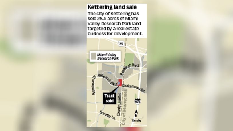 More than 28 acres of city of Kettering land at Miami Valley Research has been sold. STAFF