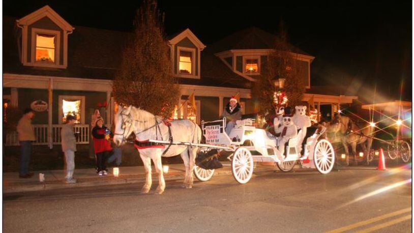 This weekend is the annual Christmas in the Village event in historic downtown Waynesville. There will be plenty of shopping, food, carolers, entertainment, visits by Santa Claus, and horse-drawn carriages to ride on. CONTRIBUTED/WAYNESVILLE AREA CHAMBER OF COMMERCE