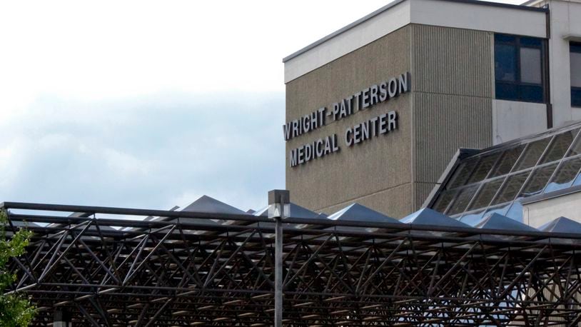 Exterior of Wright-Patterson Medical Center Thursday, July 24 in Fairborn. Mike Burianek / Staff