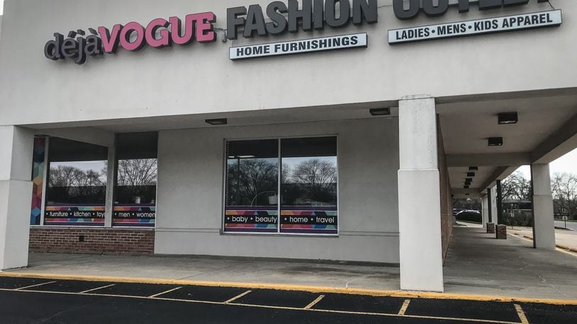 Déjà Vogue Fashion & Home Goods Outlet off Bigger Road in Kettering is the focus of a lengthy multi-jurisdictional police investigation following a complaint about knock-off merchandise that led to three raids Monday, April 5, 2021, in Kettering, Centerville and Huber Heights. JIM NOELKER / STAFF