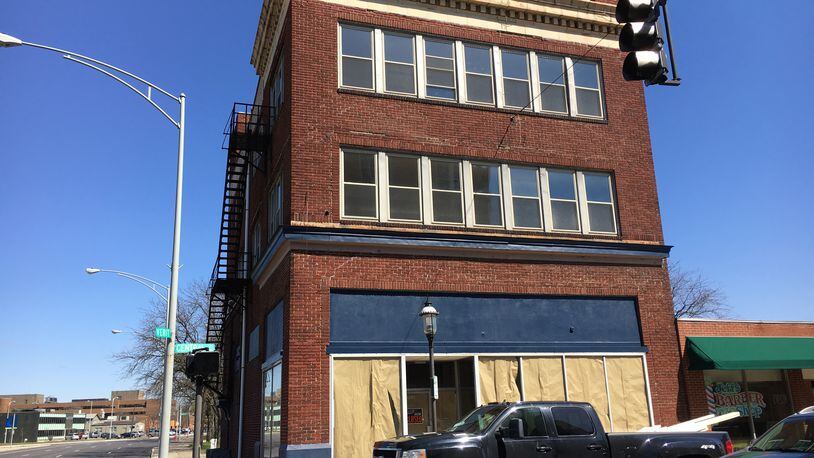 Richard and Lydia Montgomery are proposing a bicycle shop in the street level retail space and a single family residence on the upper floor of this building at 1201 Central Ave. in Middletown. ED RICHTER/STAFF