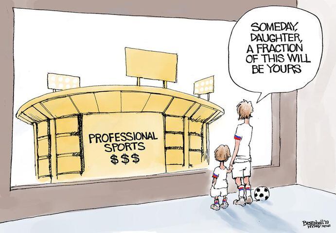 Week in cartoons: U.S. women’s soccer, Ross Perot and more